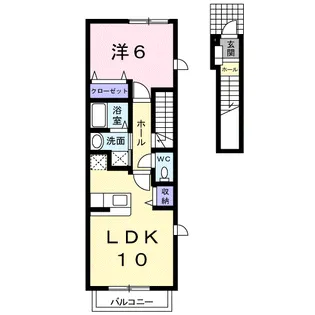 ラ・フォンテ A【2階】の間取り