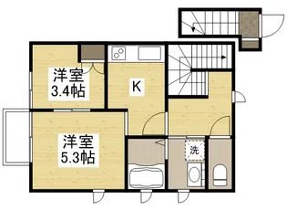 コーポメイトⅡ【2階】の間取り
