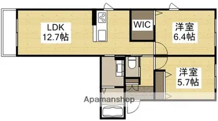 SUPREME福富【2階】の間取り