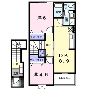 ジュラーレⅠ【2階】の間取り