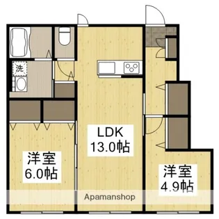 ハイム・ブルーメ【1階】の間取り
