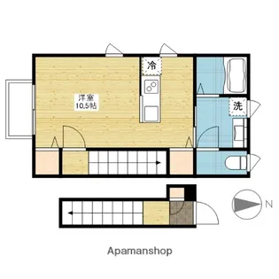 セイシン三門【2階】の間取り