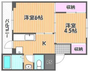 ヴィラナリー国ケ原2号棟【4階】の間取り