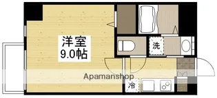 月光 岡山市役所前【7階】の間取り