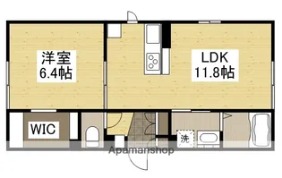 ベレオ厚生町【1階】の間取り