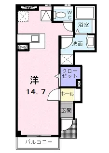プリムローズA【1階】の間取り
