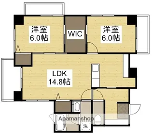 アーバンパレス田町【6階】の間取り