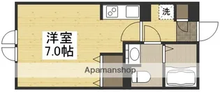 十五番館【1A号室】の間取り