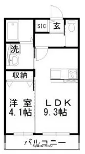 シャルール【2階】の間取り