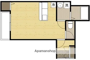 レジデンス岡町【101号室】の間取り