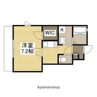 1Kの間取り画像