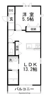 ALBAⅧ【1階】の間取り
