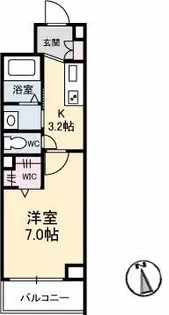 メゾン・ド・カメリア【3階】の間取り