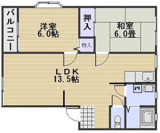 シティハウスメイプルⅡ棟【202号室】の間取り