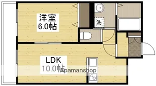 カネツグマンションⅡ【102号室】の間取り