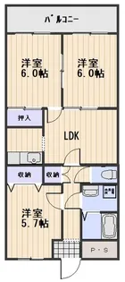 シャインブライトリー寿館【201号室】の間取り