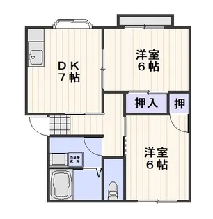 エントピア当新田C【201号室】の間取り
