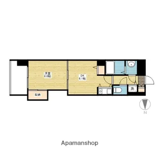 朝日プラザ岡山サウスフロント【7階】の間取り