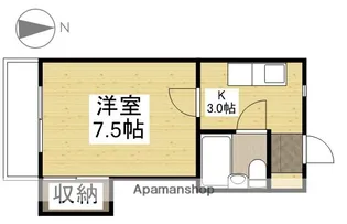 ナーズ南【304号室】の間取り