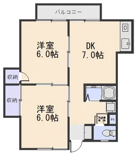 吉備津グリーンハイツ【1階】の間取り