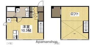 プリマガーデン岡山 弐番館【207号室】の間取り