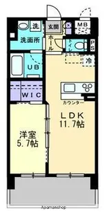フォレシス下中野【304号室】の間取り