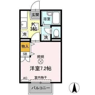デスペガールⅡ【1階】の間取り