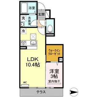 プランタン【1階】の間取り