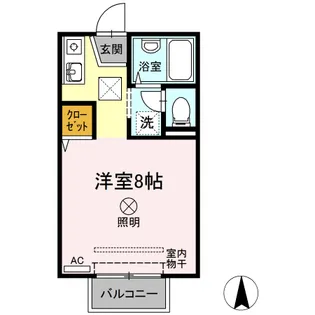 レジデンス高柳 B棟【2階】の間取り