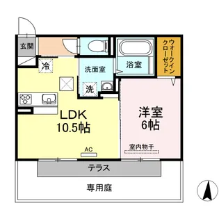 パームツリーA【1階】の間取り