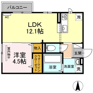 パレンティーア【2階】の間取り