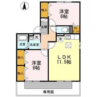 シュエット【1階】の間取り