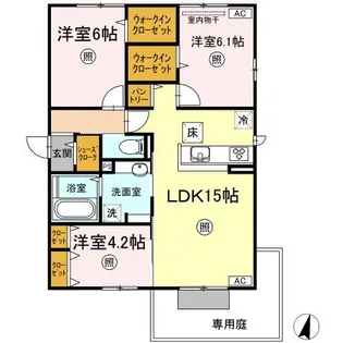 PARAS【1階】の間取り