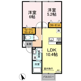カリーノひな【2階】の間取り
