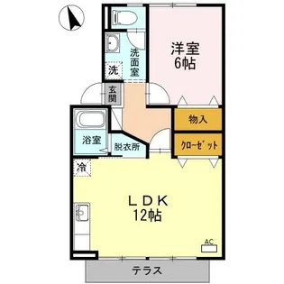ファミール長尾【1階】の間取り
