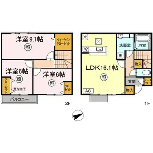 セゾンド オリオン【1階】の間取り
