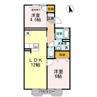 パレーシャル爽【2階】の間取り
