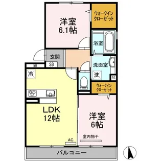 グランド ソレイユ C棟【3階】の間取り