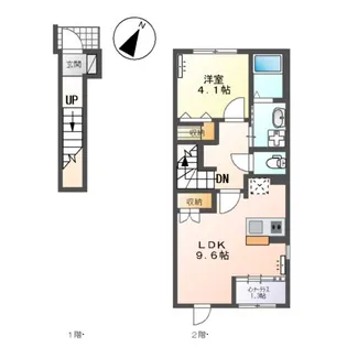 1LDKの間取り画像