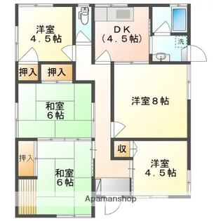 岡山県玉野市御崎2丁目【一戸建】の間取り