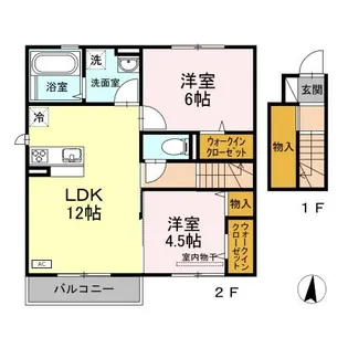 シュロスモリオ【2階】の間取り