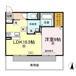 パームツリーB【1階】の間取り