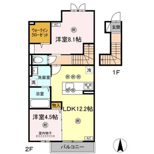 ナイス 二番館【2階】の間取り
