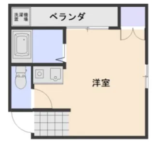 津高台ハイツ【2階】の間取り