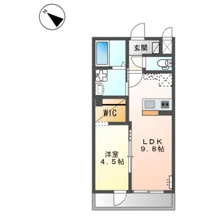 仮)シェルル・ユーロピュア高島新屋敷【2階】の間取り