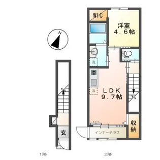 リヴェールメゾン【2階】の間取り