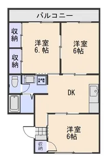 CITYオークラE【102号室】の間取り
