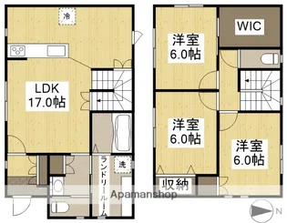岡山県岡山市中区浜【一戸建】の間取り