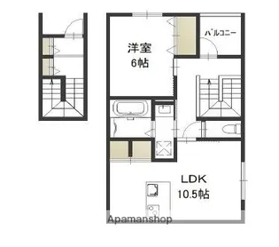 ノーブル高柳【2階】の間取り