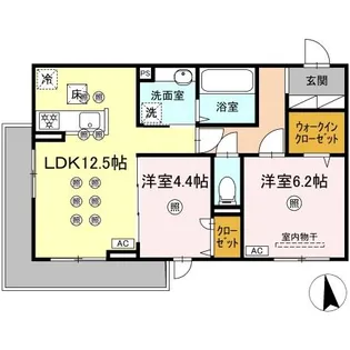 アネックスV【1階】の間取り